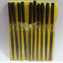 Precision Needle File Set of 10 Pcs, Size 3x140cm, for Metal Glass Stone Jewellery Wood Carving Craft Tool (Black finish)