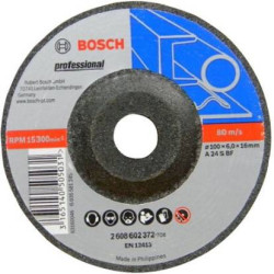 Bosch 7 Inch DC Grinding Wheel Size 180 x 6.6 x 22.23 mm for Steel, Iron, MS Plates