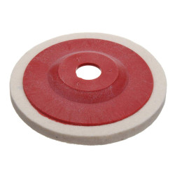 Wool Felt buffing pad disc for polishing stainless steel, marble, glass, ceramic (4 inch) – Qty 3 Pieces