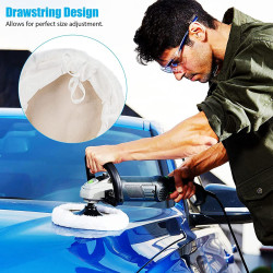 Ingco 7 Inch Buffing Pad Polishing Bonnet Buffing Polishing Car Bonnet Buffer Polisher for Car, Furniture, Glass etc