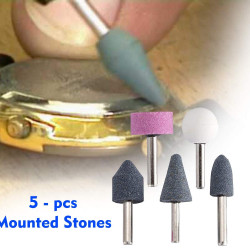 Power Tool Shank Abrasive Mounted Stone Rotary Grinding Wheels Bit Set of 5 (Standard Size)