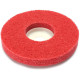 Nylon Fiber Buffing Wheel (Non-woven Fabric) for deburring, cleaning, matt polish and surface protection (4 Inch Red) - Pack of 3