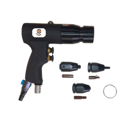 Pneumatic Rivet Nut Gun, Air Rivet Nut Pull Setter Tool with 3 Quick-Change Nose Pieces (M6, M8, M10) | Ergonomic Shockproof Design, Heavy-Duty Industrial Rivnut Tool
