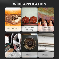 Wire Scratch Brush 6.5'' Steel Scrub Brush for Cleaning Rust (Yellow) and Multi-Purpose Wire Bristle Brush Comfortable Handle Grip