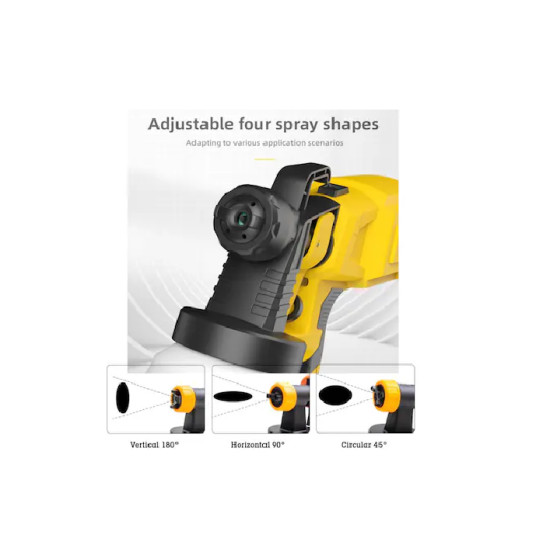 GSK Cut® Electric Spray Gun 550W for Home Improvement & Industrial Use Multipurpose Paint Spray Gun HVLP Sprayer (Yellow)