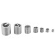 60Pcs SS Wire Thread Insert Metric M3 M4 M5 M6 M8 M10 M12 Helicoil Thread Repair Kit with Plastic Box - Silver