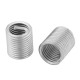 60Pcs SS Wire Thread Insert Metric M3 M4 M5 M6 M8 M10 M12 Helicoil Thread Repair Kit with Plastic Box - Silver