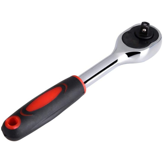 ¼ inch Quick Release Ratchet Socket Wrench with Antislip Handle for Bike Car Repairing Hand Tool