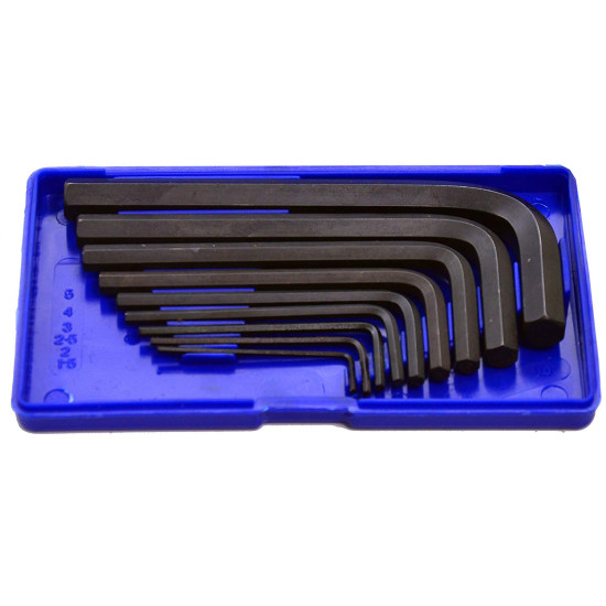 Allen/Hex Key Set of 9 Pieces - from 1.5 to10 mm