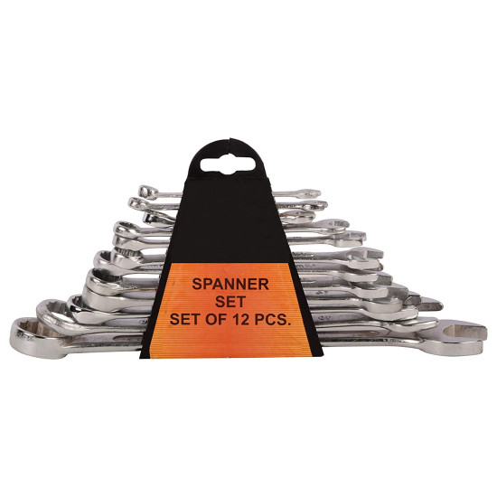 12 Piece Combination Spanner Set Heavy Duty Spanner Set for Domestic & Industrial Purpose