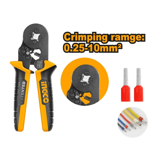 Adjustable Ratchet CT4123 Neilsen Multi Head Professional Crimping Pliers 
