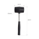 Professional Rubber Mallet Hammer Ergonomic Handle Comfortable Grip, Durable Weight: 12oz/350g