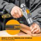 Ball Pein Hammer, Drop-forged Hammerhead Heat Treatment, Style Fiberglass Handle, Hand Hammer for Home Use, Industry, Wood Working, DIY (16oz)