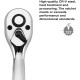 ½ Inch Drive Quick Release Tooth Ratchet, Socket Ratchet Wrench, Ratchet handle Mechanics Socket Spanner Quick Fast Release with Grip Handle