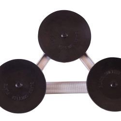 Aluminum Car Dent Remover, Glass Suction Cup Lifter, Heavy Duty Vacuum for Glass Table, Granite, Plate (Triple Cup)