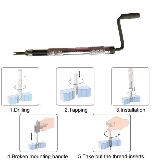 Helicoil Thread Installation Plier Thread Repair Installation Tool