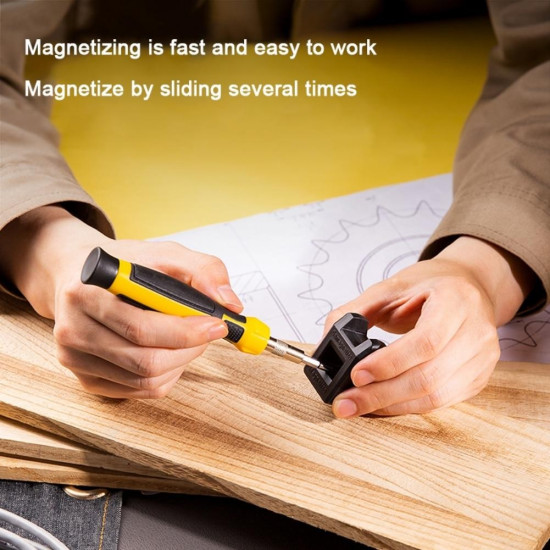 Magnetizer Demagnetizer Tool for Screwdriver Bits Tips Screw Driver Drywall