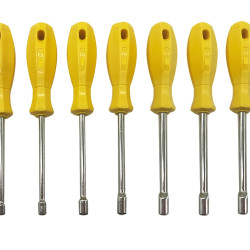 7 Piece Nut Driver Socket Wrench Deep Reach Nut Driver (6,7,8,9,10,11,12MM)