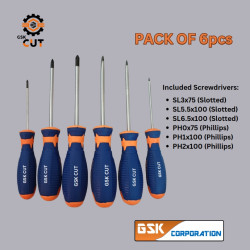 6-Piece Screwdriver Set – Precision Engineering, High-Durability, Versatile Applications for Home, Automotive, and Industrial Use