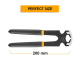 Carpenter Pliers, 200mm, End Cutting Mini Plier (Yellow/Black) Cr-V, Black Finish and Polish, Hand Tools Heavy Duty Plier End Cutting Pliers for Wood Working Home Use