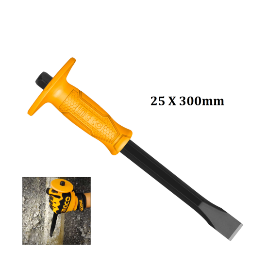 25 x 300mm Cold Chisel/ Masonry Chisel for demolishing, masonry, carving, concrete breaker, and ice sculpture etc.   
