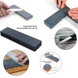 Combination Stone, Knife sharpening stone 150mm x 50mm x 25mm, Black for Sharpening Knives and Tool