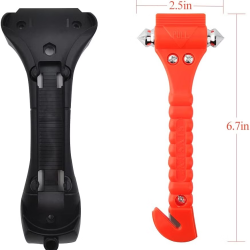 Car Safety Hammer Emergency Escape Tool Auto Car Window Glass Hammer Breaker and Seat Belt Cutter Escape 2-in-1 for Family Rescue & Auto Emergency Escape Tools