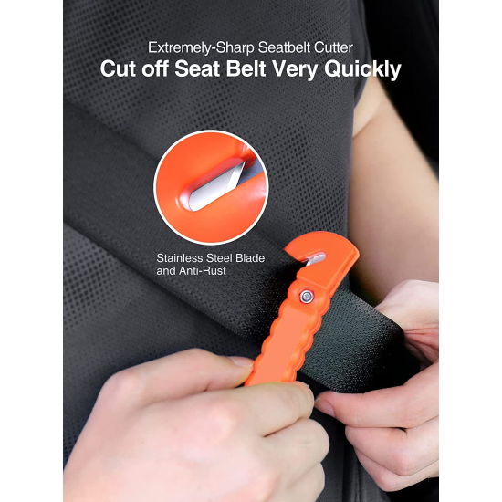 2 In 1 Car Safety Hammer Life Saving Escape Emergency Hammer Seat