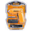 Lithium-Ion 4V Cordless Screwdriver, Powered Screwdriver LED Rechargeable Handy Drill Screwdriver with 11 pc Accessories, 1pcs Magnetic Bit Holder