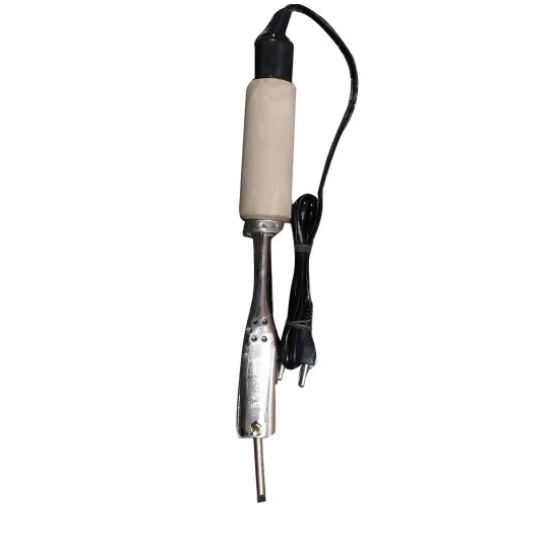  Wooden Handle Round Headed Tip Soldering Iron For Bending copper, silver and other metals (65 W)