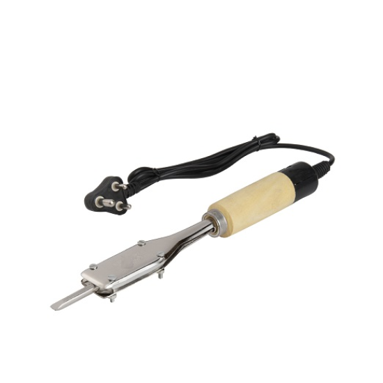 Wooden Handle Round Headed Tip Soldering Iron For Bending copper, silver and other metals  (125 W)