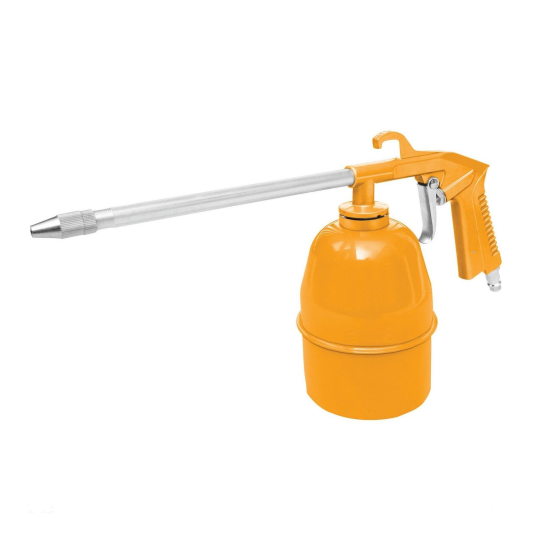 Air Washing Gun 215mm High-Pressure Wash Water with Interchangeable Steel Nozzle Tips 0.75L Tank Capacity for Efficient Cleaning  