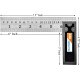 Engineers Tri Square Tool 90 Degrees Right Angle Ruler (6 Inch)