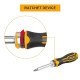 8 Pcs Ratchet Combination Screwdriver Set (Pack Of 8) Yellow for Home & Professional Use Cycling, Indoor, Water