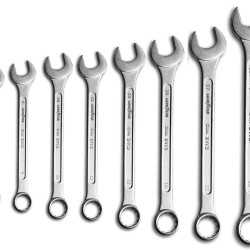 Combination Wrench Set, Set of 8, 6 - 19 mm Spanner Assembly, Automotive Repair, Cr-V Material