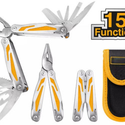 Foldable 15-in-1 Multi Tools, Foldable Plier Set, Screwdrivers, Cutter, Multi-function Tool for Camping Repairing