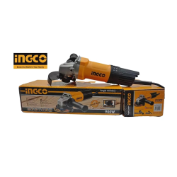 Ingco AG90028 Angle Grinder 900W | 125mm Disc Size | 12000RPM Motor | Twin Gear System | M14 Spindle Thread | Side Handle Included | Ideal for Cutting & Grinding