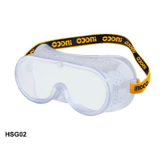 Polycarbonate Safety Eye Protection Goggle Transparent Goggles for Experiments Laboratory Medical, Machine Shop Work with Adjustable Strap Eyewear