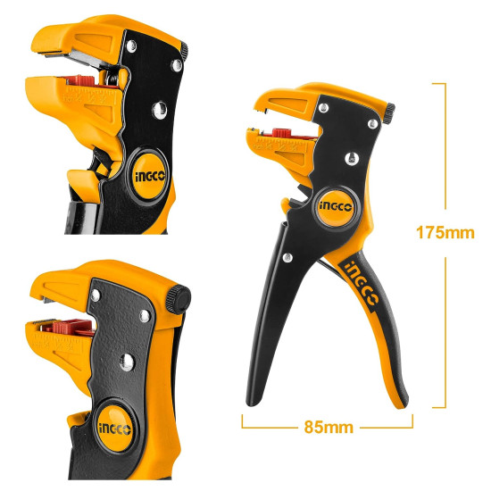 Wire Stripper, 2 in 1 Cable Wire Stripper with Cutter, 0.5mm~6mm Stripper diameter Wire Stripping Tool for Flat Ribbon Cable Wire Electrical Automotive Repair
