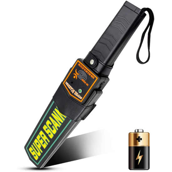 Portable Battery Operated Sensitivity Scan Handheld Metal Detector Wand Security Scanner with Visual and Audio