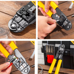 Crimper Network Cable Plier 8P Hand Tool Crimper Cutter Stripper