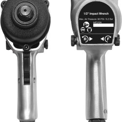 Twin Hammer Air Impact Wrench ½” 450 ft-lbs. 5-Speed with 3 Sockets (17, 19, 21)
