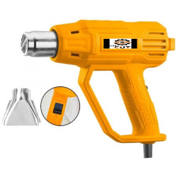 Ingco Heat Gun 2000W Industrial hot air Gun Heavy Duty Suitable for Shrink Wrapping, Packing, Stripping Paint