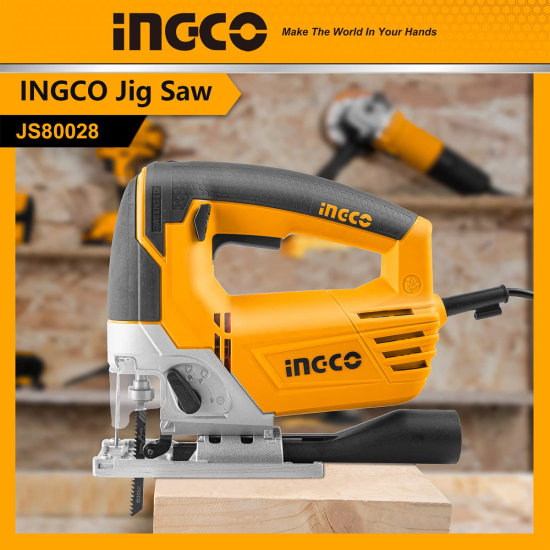 650W Variable Speed Jigsaw, Corded Jig Saw with 4 Step Pendulum Function Electric Jigsaw With Guide Scale, 3000rpm, Wood 100mm, Steel 10mm for wood and metal cutting