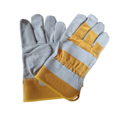 Leather Welding Gloves (10 Inch) Protective Work Glove for Safe Welding Work Heat Resistant, for Mig, Tig Welder, BBQ, Furnace, Camping, Stove Etc