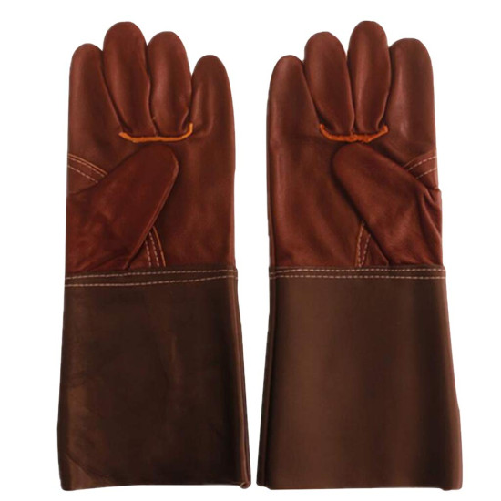 14 Inch Leather Welding Gloves Protective Work Gloves for Safe Welding Work Gloves, Splash Proof & Heat Resistant