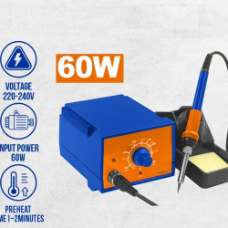 60W Professional Soldering Iron Station with Adjustable Temperature Ideal for Electronics & DIY