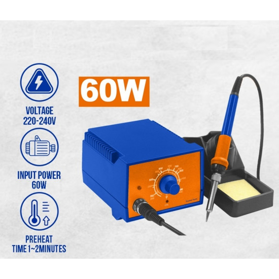60W Professional Soldering Iron Station with Adjustable Temperature Ideal for Electronics & DIY 60W Professional Soldering Iron Station with Adjustable Temperature Ideal for Electronics & DIY