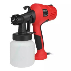Paint Sprayer Portable Spray Painting Machine 400W HVLP Paint Gun (Red)