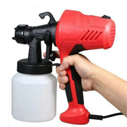 Paint Sprayer Portable Spray Painting Machine 400W HVLP Paint Gun (Red)